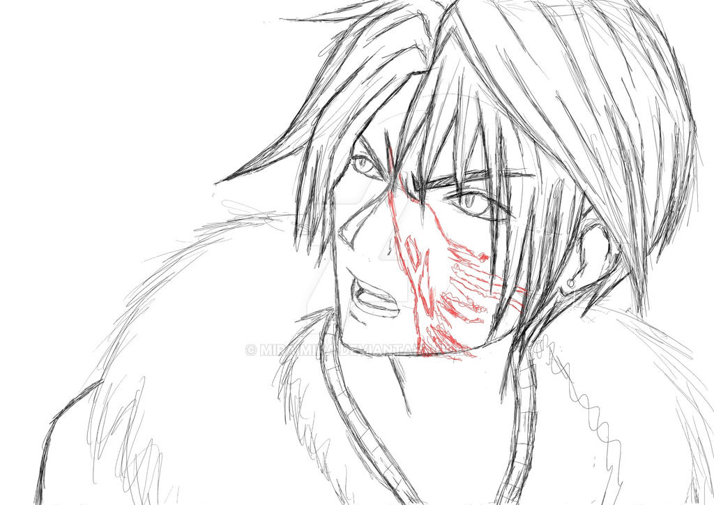 Squall gets his scar by MiraiMika on DeviantArt