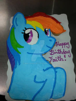 Rainbow Dash Cupcake cake 2.0