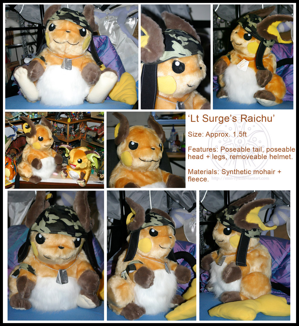 Plush - Lt Surge's Raichu