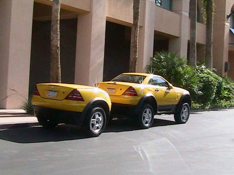 Yellow Mercedes