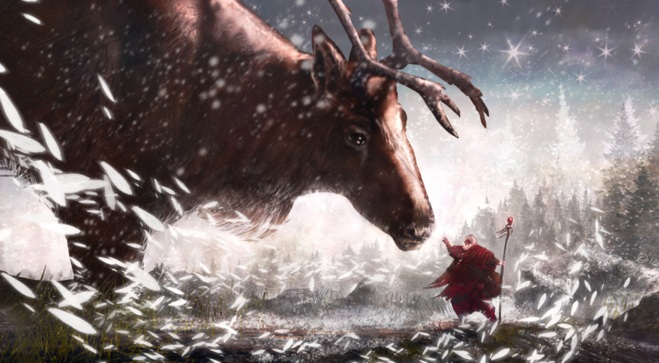 Santa makes his pledge to the Reindeer God.