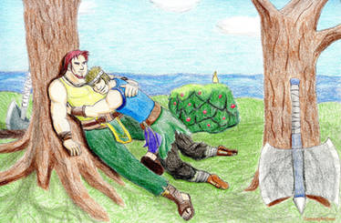 Dorcas And Bartre Relaxing