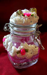 Rosey Pink Little Flip Jar