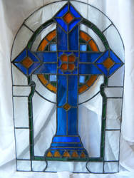 Antique German Glass Cross