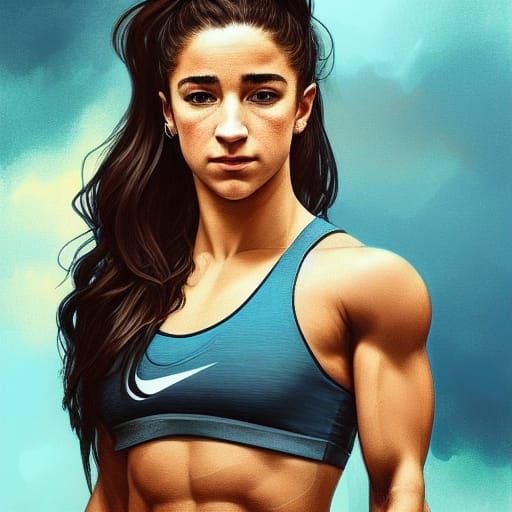 Aly Raisman Drawing Aly Raisman by AVikingAndHisPurse on DeviantArt