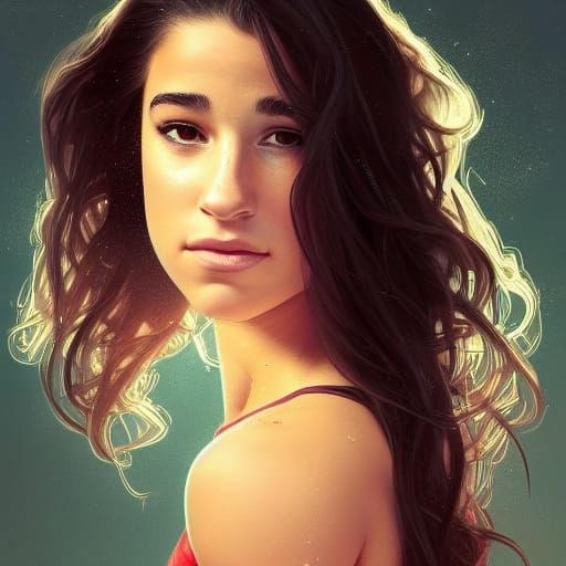 Aly Raisman Drawing Aly Raisman by AVikingAndHisPurse on DeviantArt