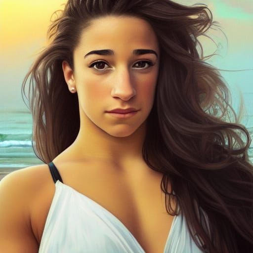 Aly Raisman Drawing Aly Raisman by AVikingAndHisPurse on DeviantArt
