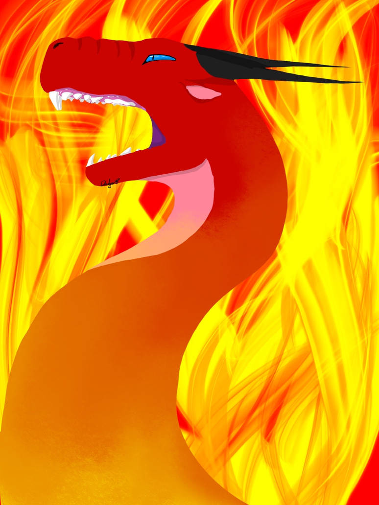 Fire Drake headshot by Dradger8 on DeviantArt