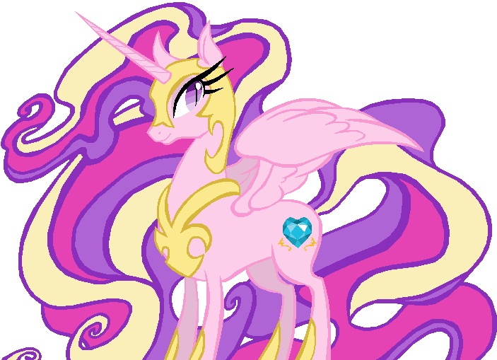 Nightmare Moon in Princess Cadence's colors