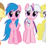 Mane 6 in G1 colors THIS IS JUST A RECOLOR!!!