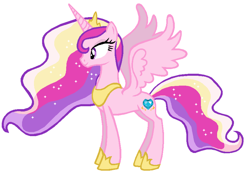 S2 Princess Luna in Princess Cadence's colors