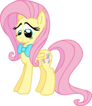 Fluttershy with a bowtie