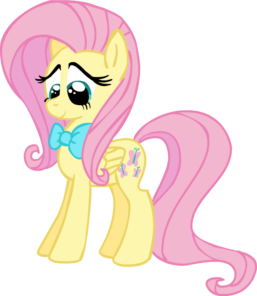 Fluttershy with a bowtie