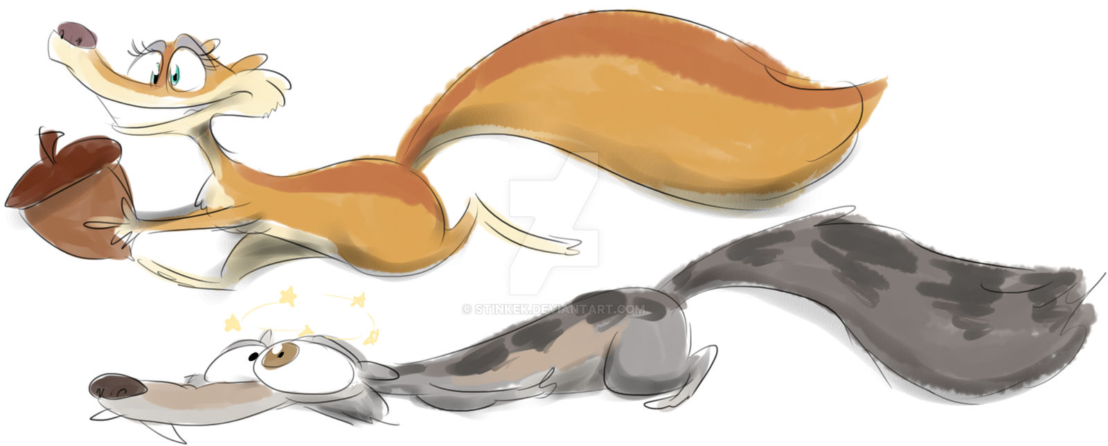Scratte Deviantart Scratte vs Scrat by Stinkek on DeviantArt