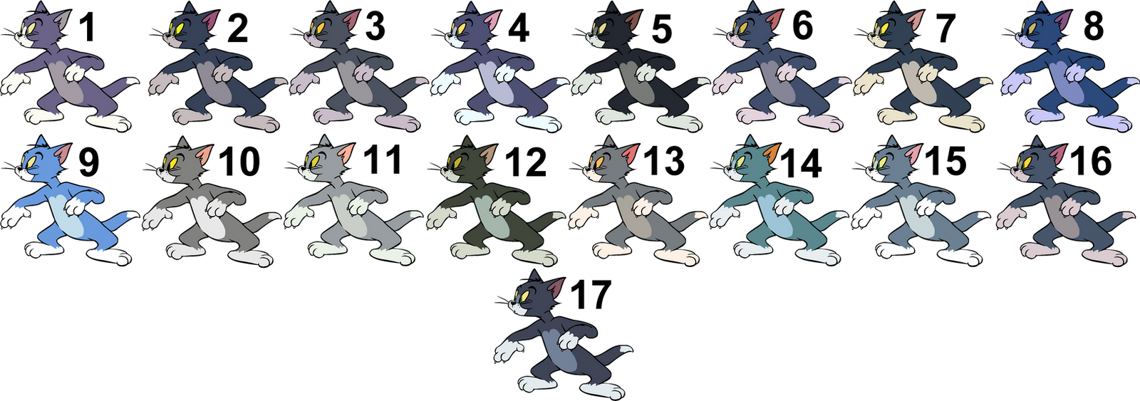 Tom Ridge Color Codes Tom color schemes comparison by Stinkek on DeviantArt