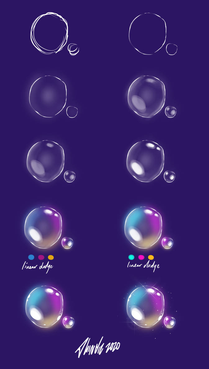 Easy Bubble Tutorial/Step by Step (remastered) by Shindi-e on DeviantArt