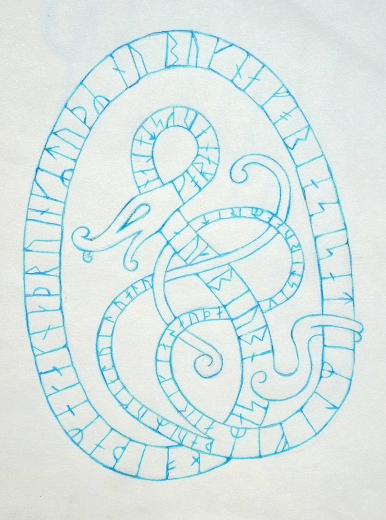Viking Runestone - Blue by SofiaLeoART on DeviantArt