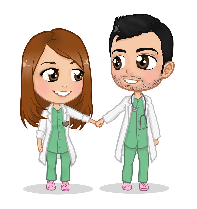 Chibi Doctor Couple by SofiaLeoART on DeviantArt