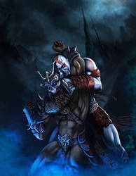 kratos vs shaokhan