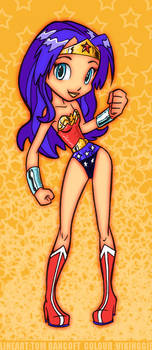 The cutest Wonder Woman in the world colours