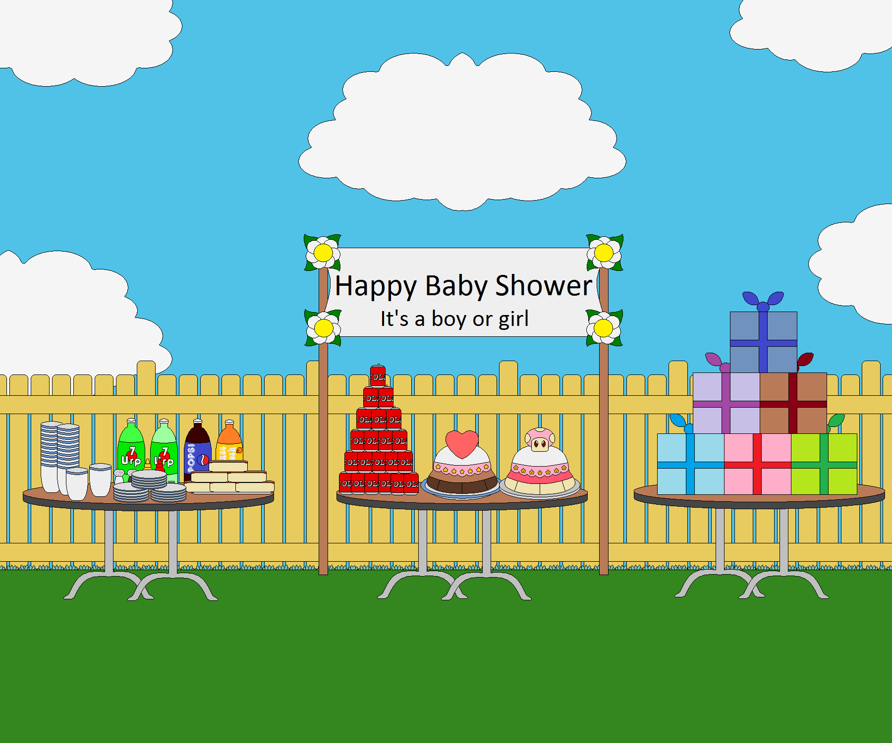 Baby Shower Party Background