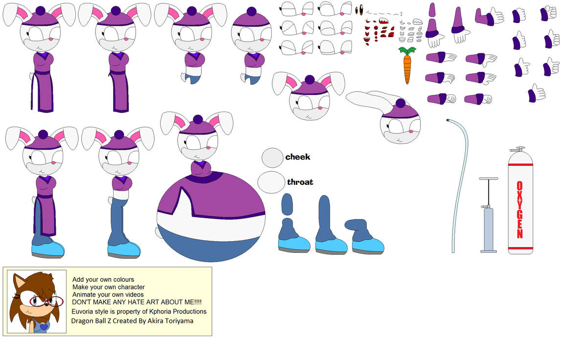 Character Builder Rabbit DBZ OC Sayuri Rabbit Builder by narutofangirlforever on DeviantArt