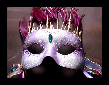 'Purple' mask up close