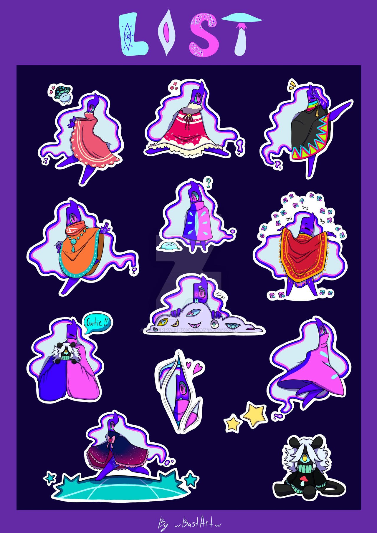Lost sticker-pack by 0Cherry-Lu0 on DeviantArt
