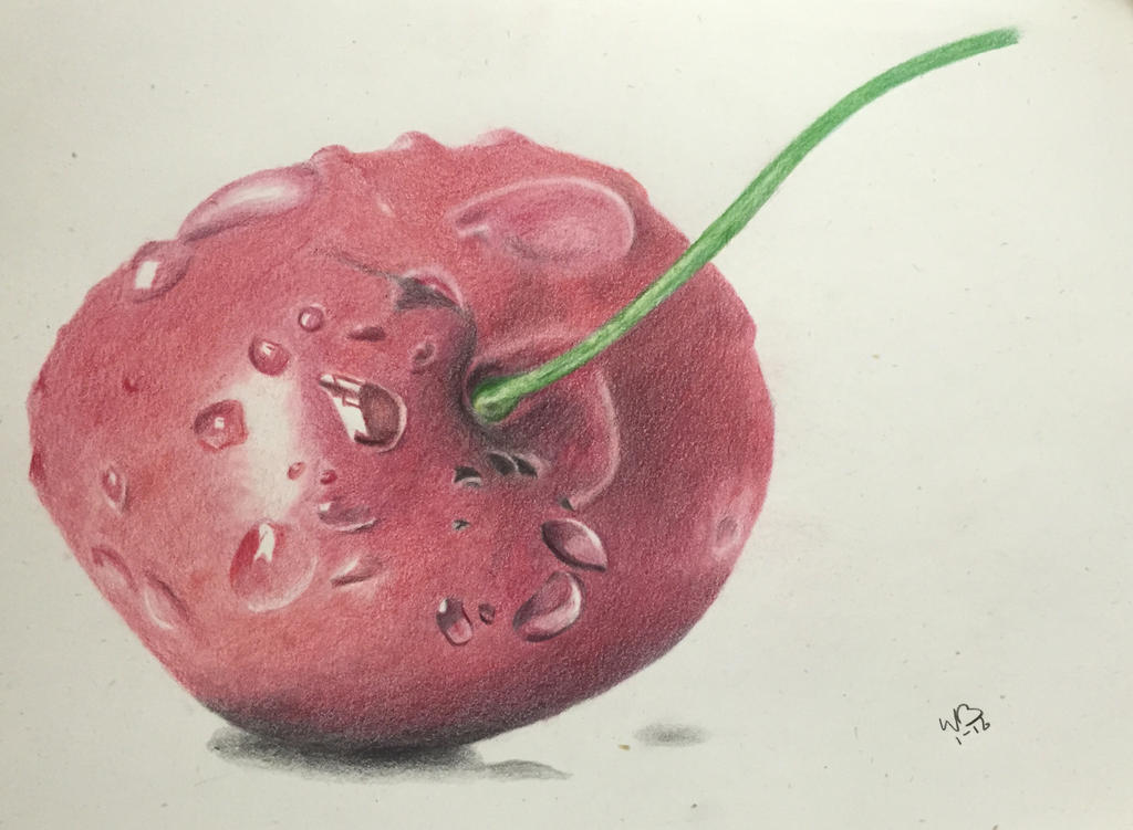 Cherry with drops 