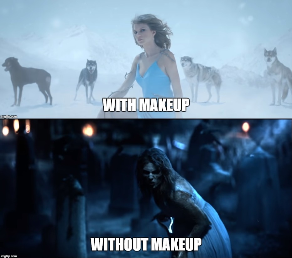 Makeup vs without makeup