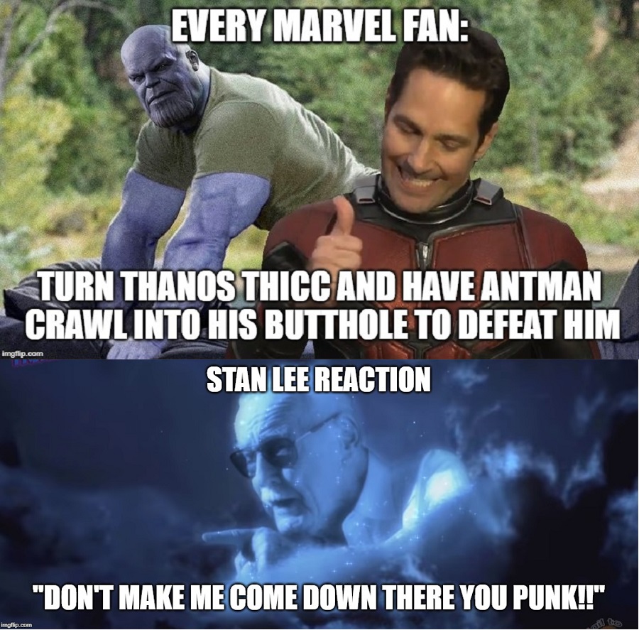 Stan lee reaction to antman and thanos memes by Prince-riley on DeviantArt