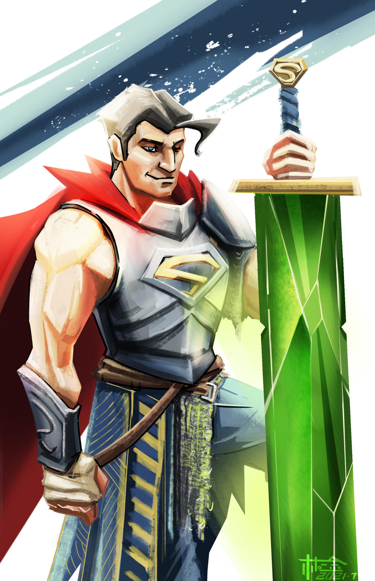 Kryptonite Great Sword by ThreeStarLIN on DeviantArt