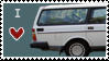 Station Wagon Love Stamp by Marbletoast