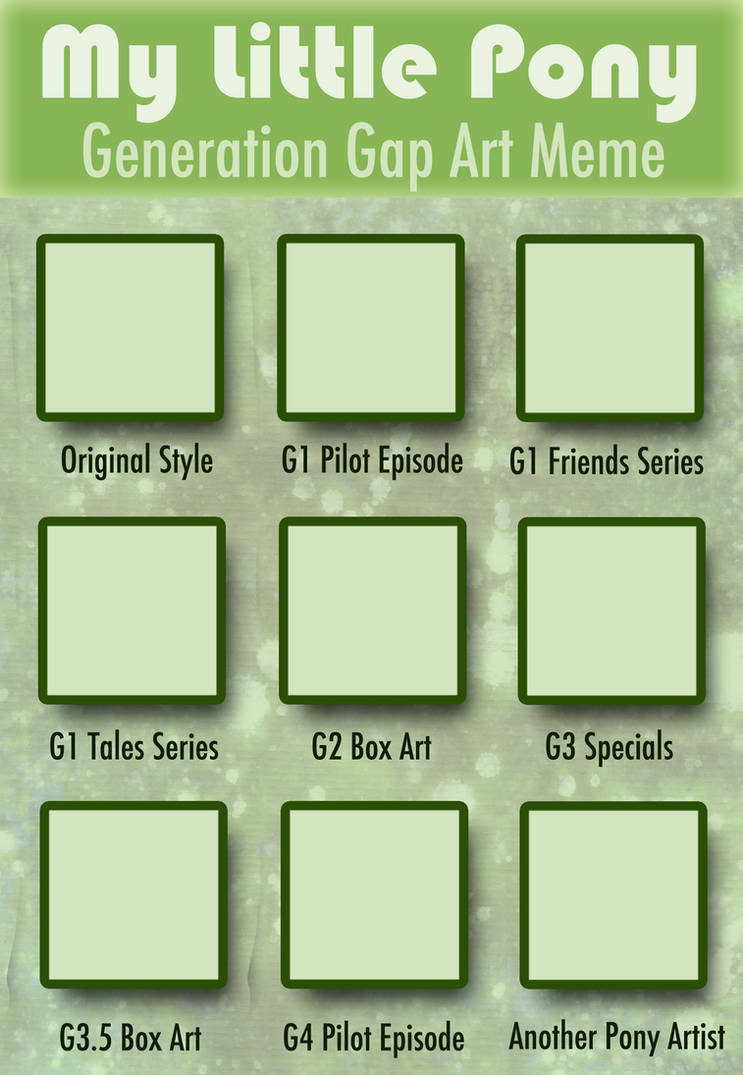 MLP Art Meme Template by Marbletoast