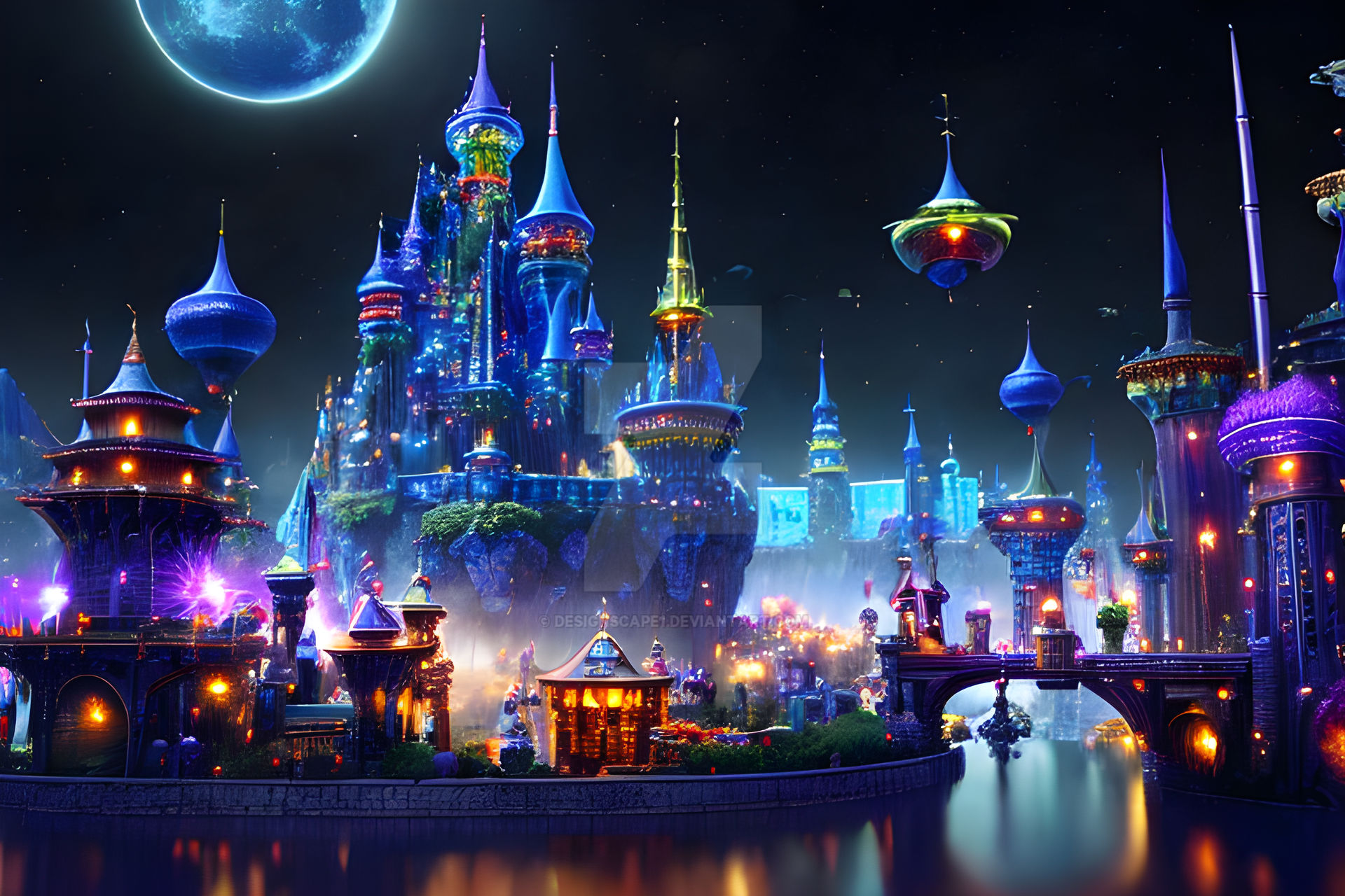 Fantasy-city V2 by DesignScape1 on DeviantArt