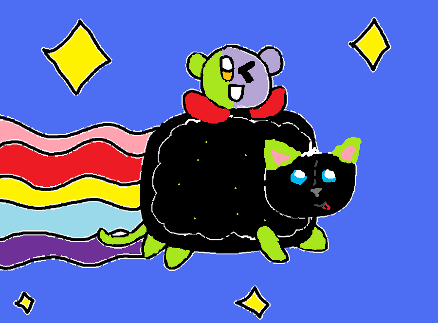 Shadowgir as nyan cat