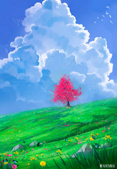 Tree in the meadow