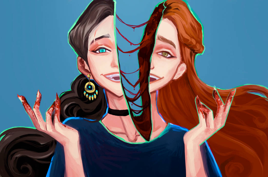 Split Personility Split Personality by Endemilk on DeviantArt