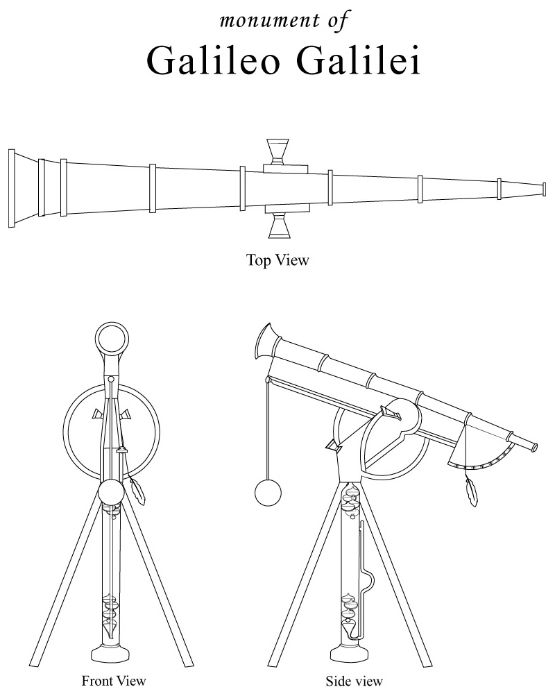 Monument for Galileo Galilei