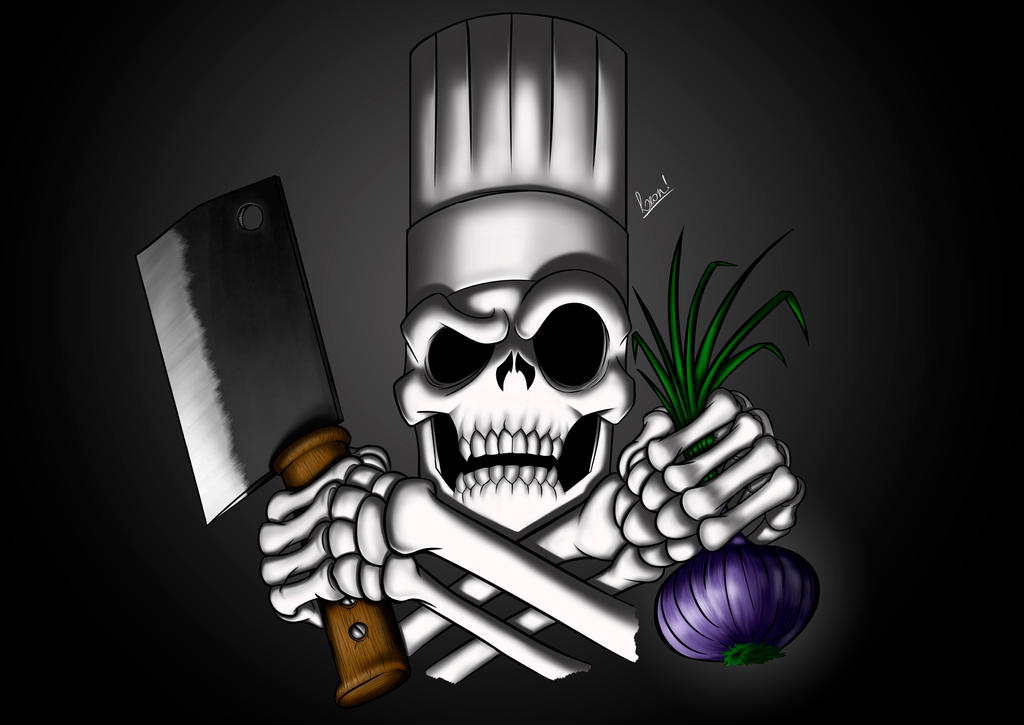 skull chef tattoo by LeonNdB on DeviantArt