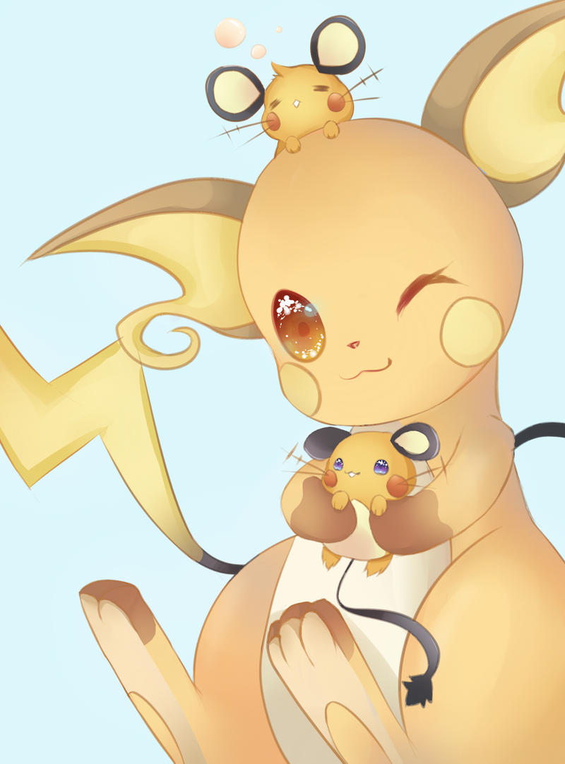 Raichu and Dedenne