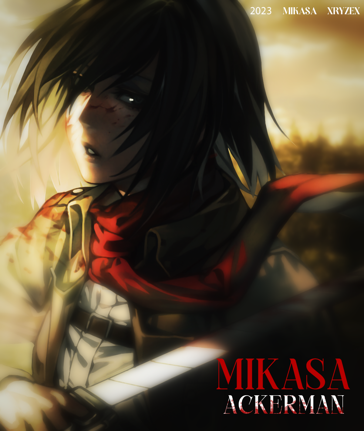 Mikasa by wryzex on DeviantArt