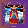 Vitruvian Superman and Wonder Woman