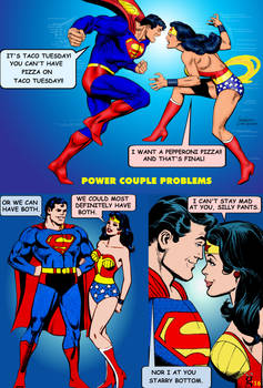 Superman-Wonder Woman: Taco pizza