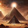 Ancient Martian temple pyramid for the god of war