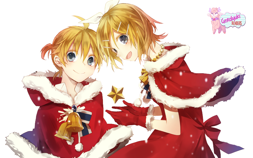Len Merry Merry Christmas! Len and Rin by Geralyuki on DeviantArt