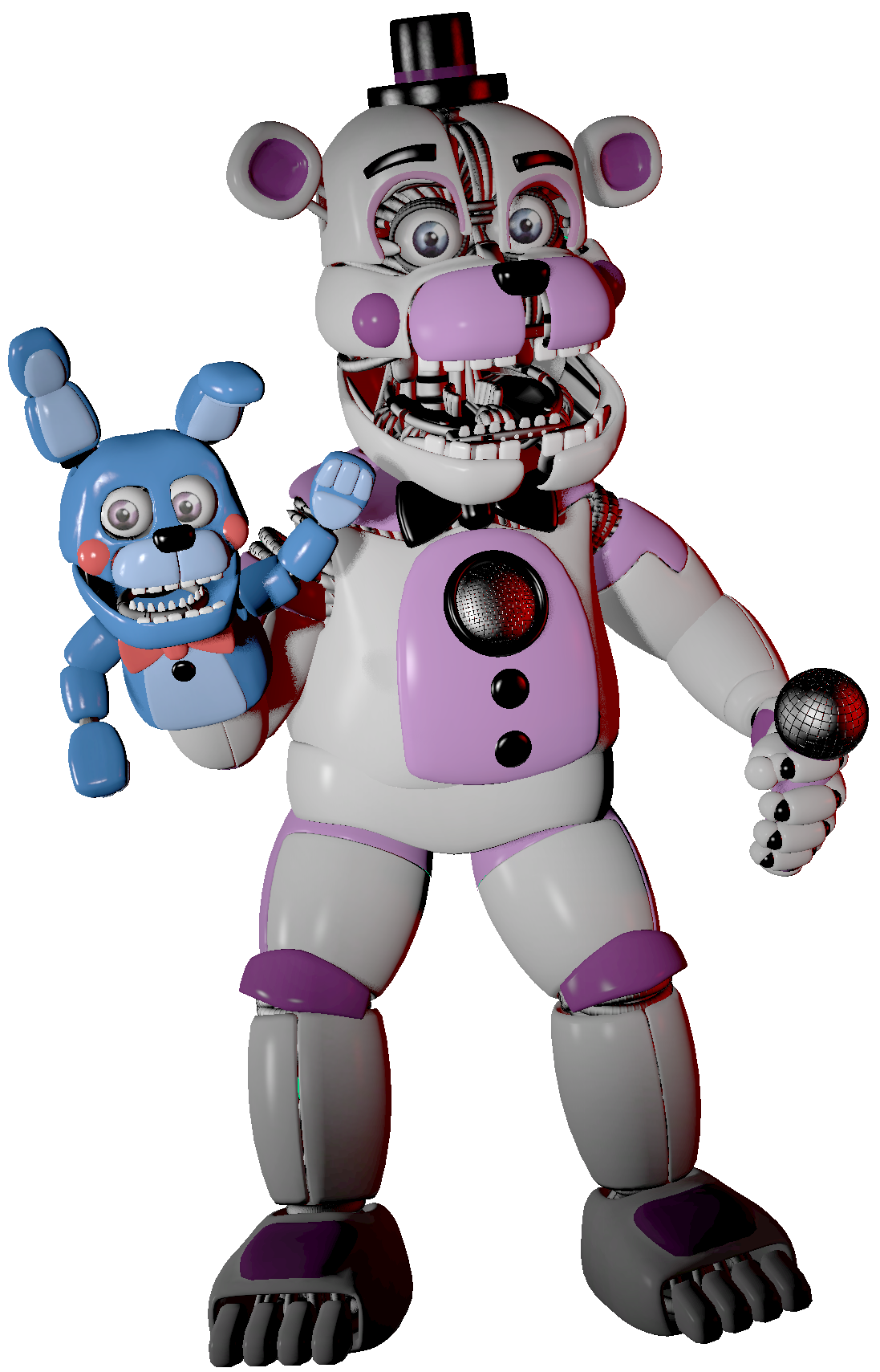 Funtime Chica Full Body Render by FuntimeFreddoFazbear on DeviantArt