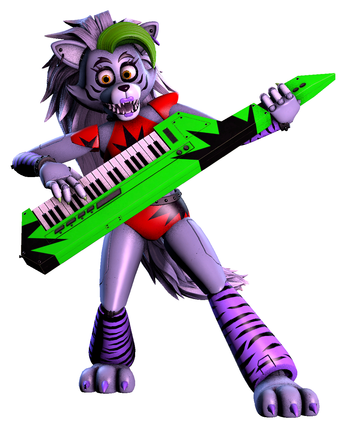 Roxxane Wolf Con Su Keytar by DieguitoNikYTReal on DeviantArt