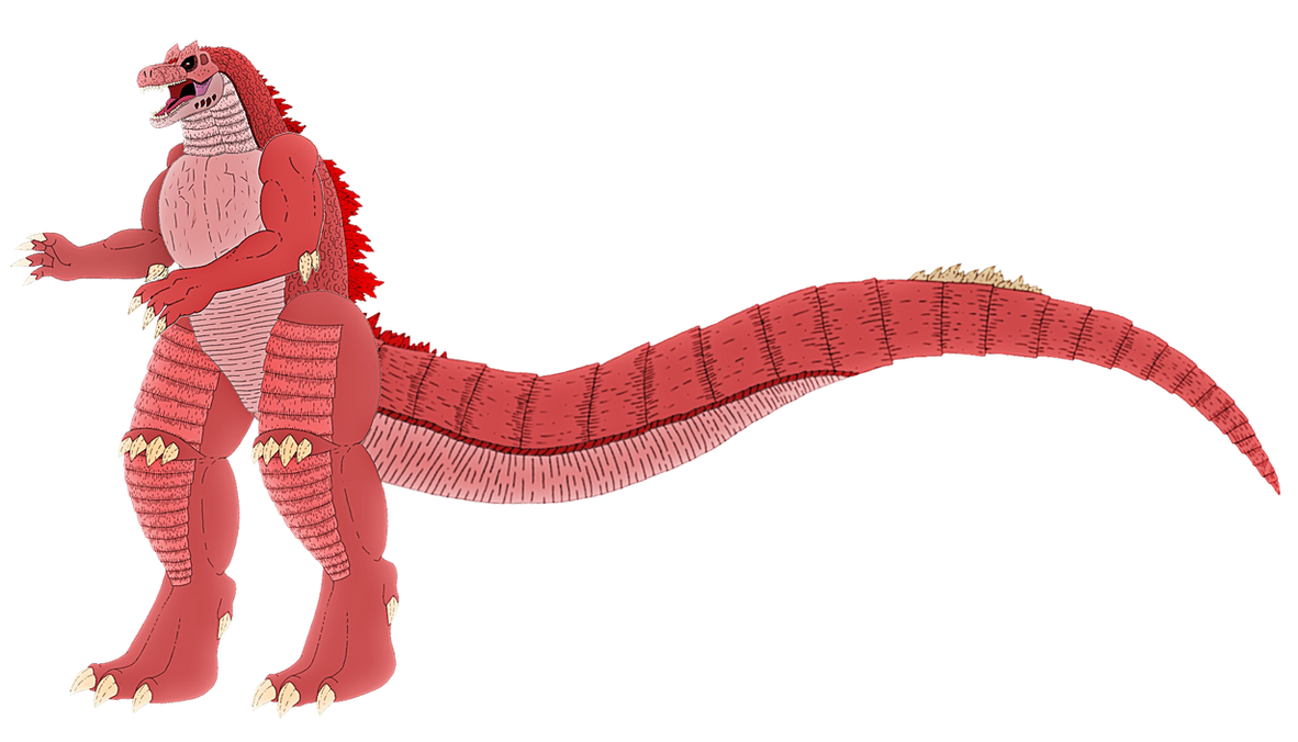 Red Rage Godzilla New Red (Redrawn) by GodzillaArt2004 on DeviantArt