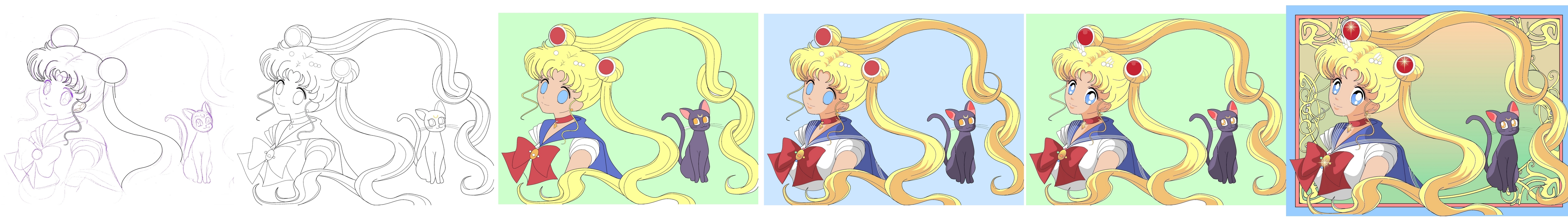 TUTO step by step SAILOR MOON